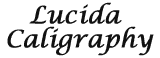 Lucida-Caligraphy Lucida-Caligraphy